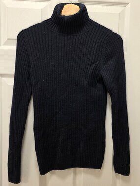 Muji Wool Ribbed Turtleneck